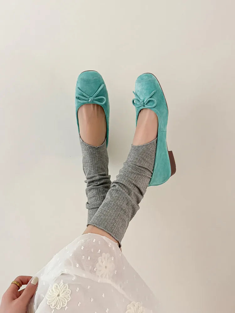 and ballet flat shoes work professional leather single shoes shoes ladies