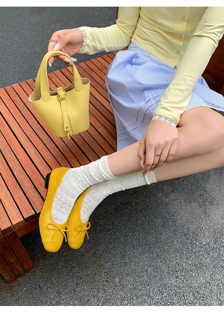 and ballet flat shoes bow and comfortable work shoes work shoes single shoes flats