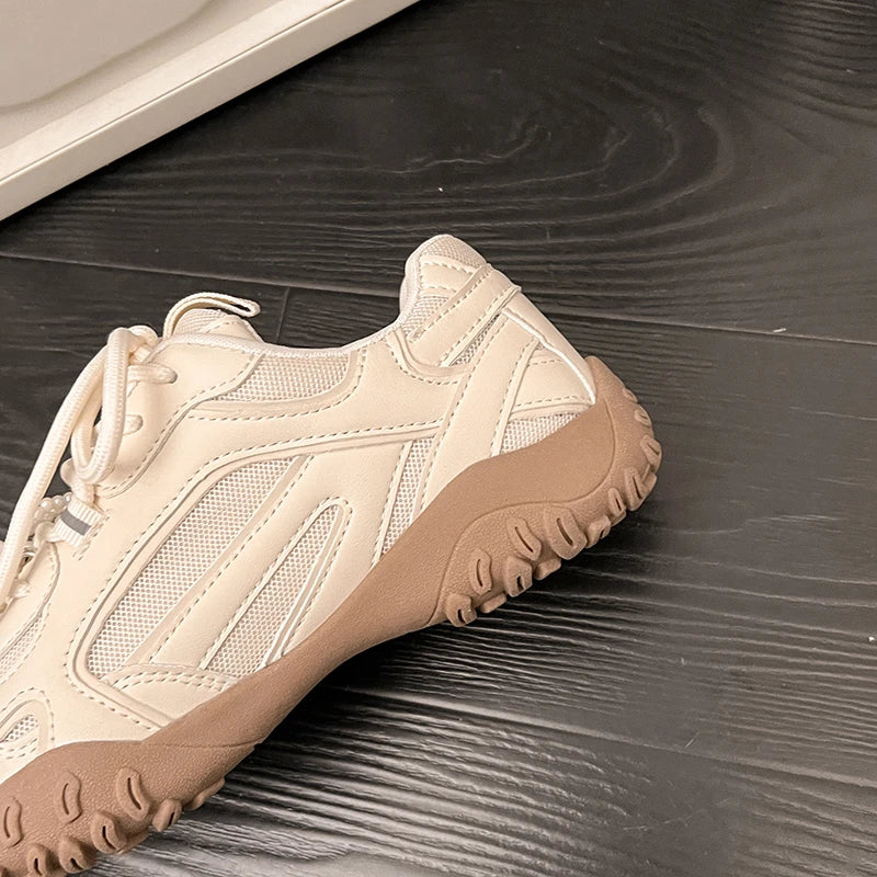 Sport Mesh Sneakers Breathable Shoes Casual Running Mujer Zapatos Lace Up Walking Sandals Mujer