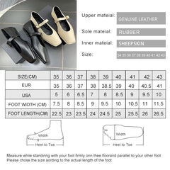 Shoes Genuine Leather Ballet Shoes Buckle Mary Jane Shoes's