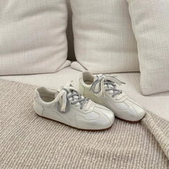 Flats Shoes Leather Shoes Moral Training Shoes Casual Flat Shoes Soft Sole zapatos de mujer