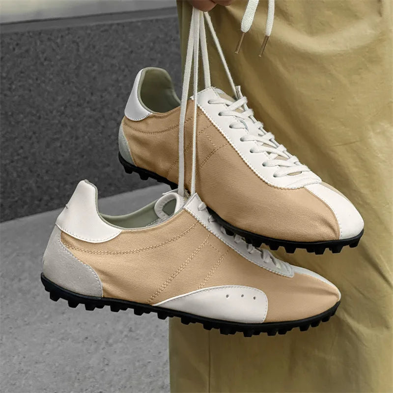 Men High Quality Lace-Up Comfortable Soft Sole Flatsshoes Outdoor Casual Breathable Sneakers Fitness Shoes Male Shoes