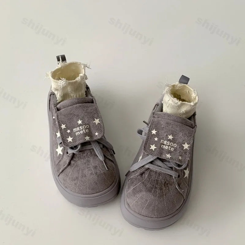 Vintage Low Top Thick Soled Increase Vulcanize Shoes