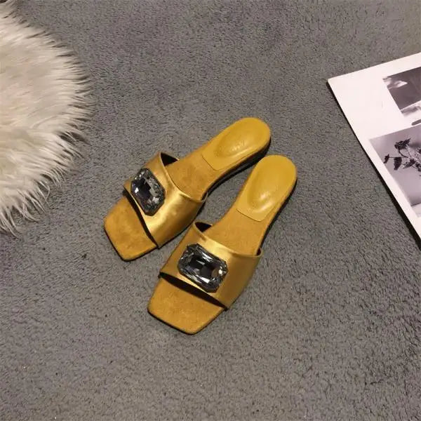 Low Shoes PU Hoof Heels Rome Fabric Rubber Shoes Low Hoof Heels PU Rubber Rome