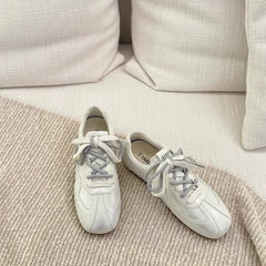 Flats Shoes Leather Shoes Moral Training Shoes Casual Flat Shoes Soft Sole zapatos de mujer