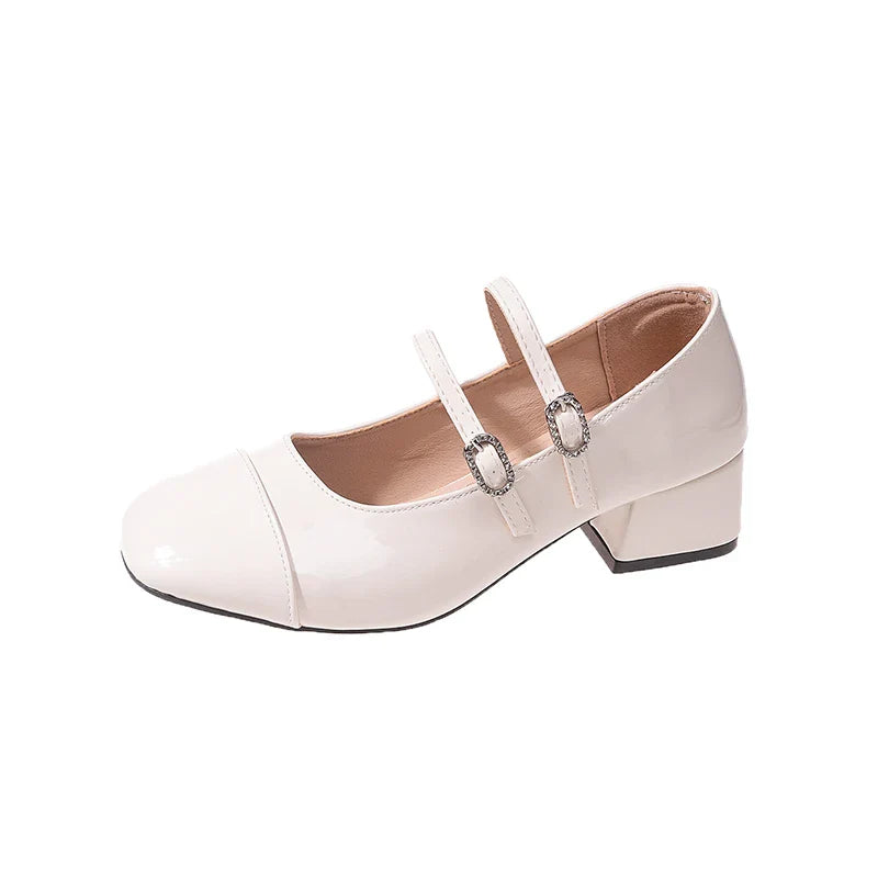 Lolita Mary Jane Shoes Causal Formal Versatile High Heel Shoes Wedding Party Elegant Dress Pumps