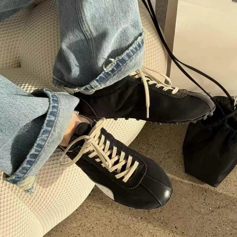 Men High Quality Lace-Up Comfortable Soft Sole Flatsshoes Outdoor Casual Breathable Sneakers Fitness Shoes Male Shoes