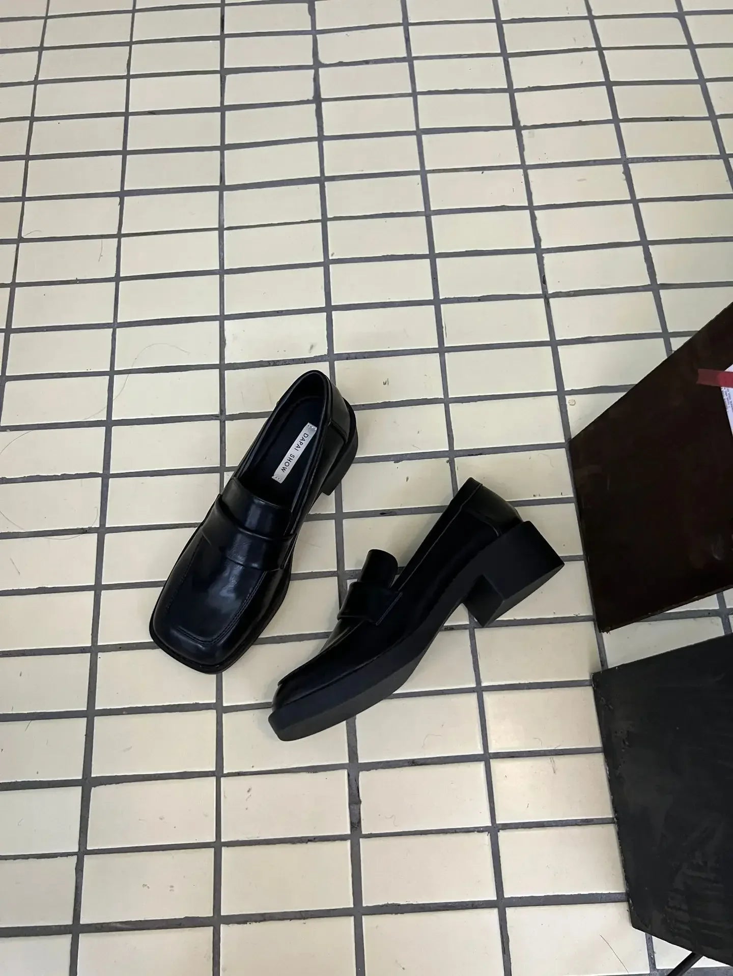 Size 34-40 PU Real Leather Loafers Casual Flats Shoes Low Heels Vintage Office Lady Daily Dress