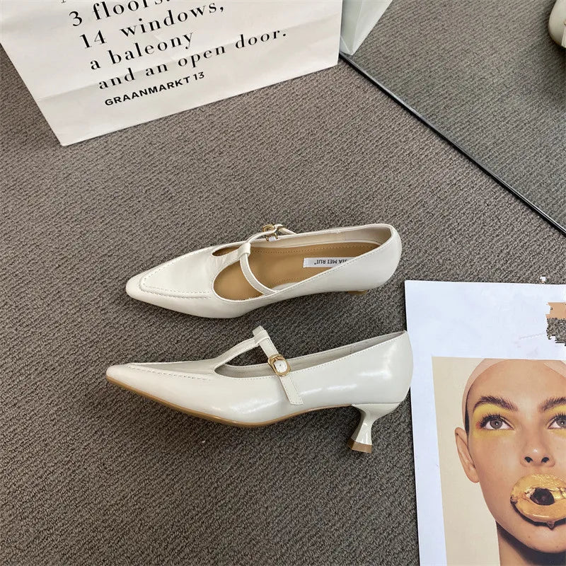 Shoes On Heels Footwear Pointed Toe Clogs Platform Shallow Mouth Casual Sneaker Dress Creepers S