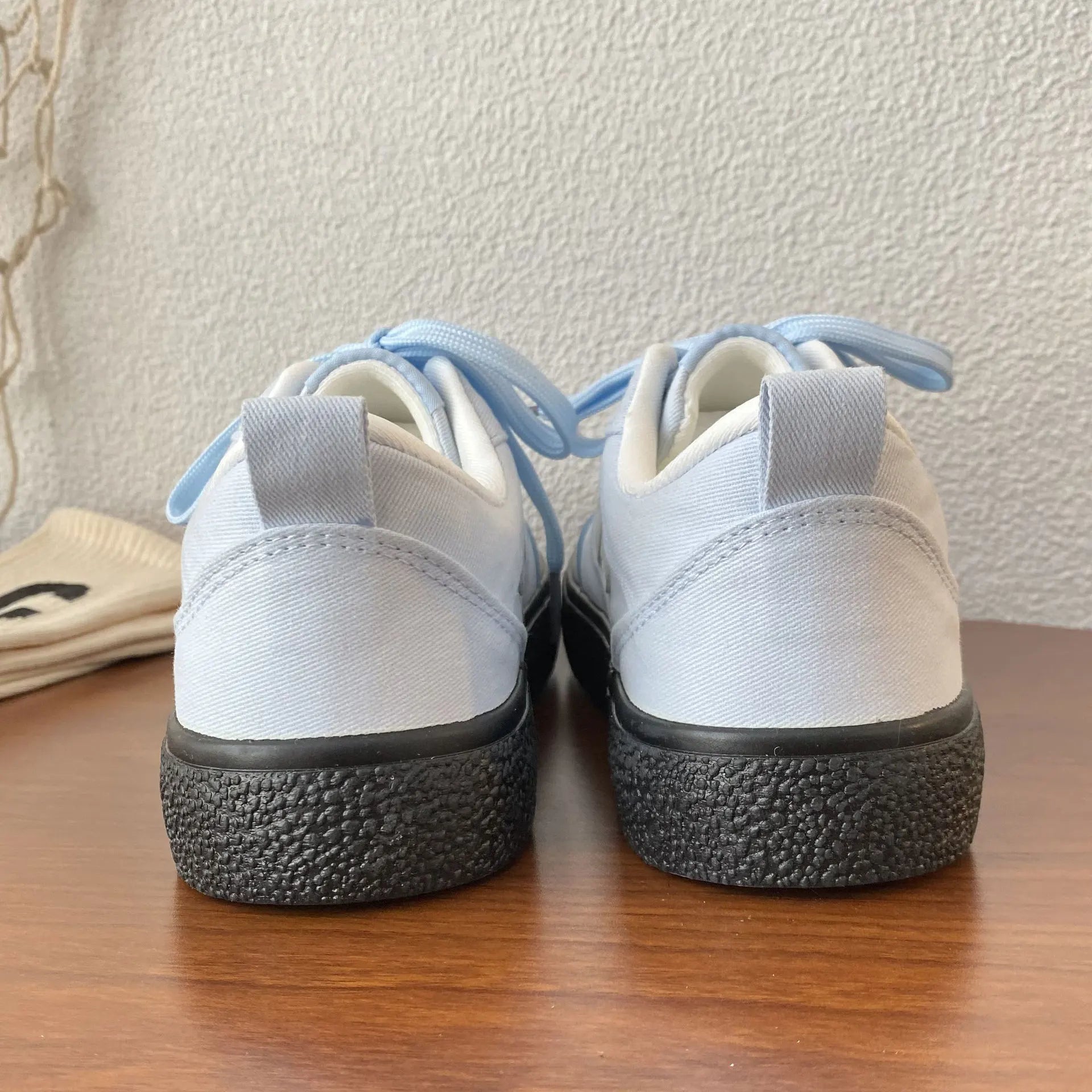 Thick Bottom Training Shoes Retro Mixed Color Students Sneakers Casual Concise Soft Soled Sports Shoes