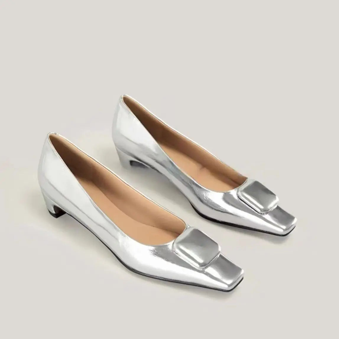 Leopard Kitten Heel Pumps Woman Pointed Toe Shoes Wedges Low Heeled Tacones Femmes Patent Leather Dress Bridal Shoes Ladies