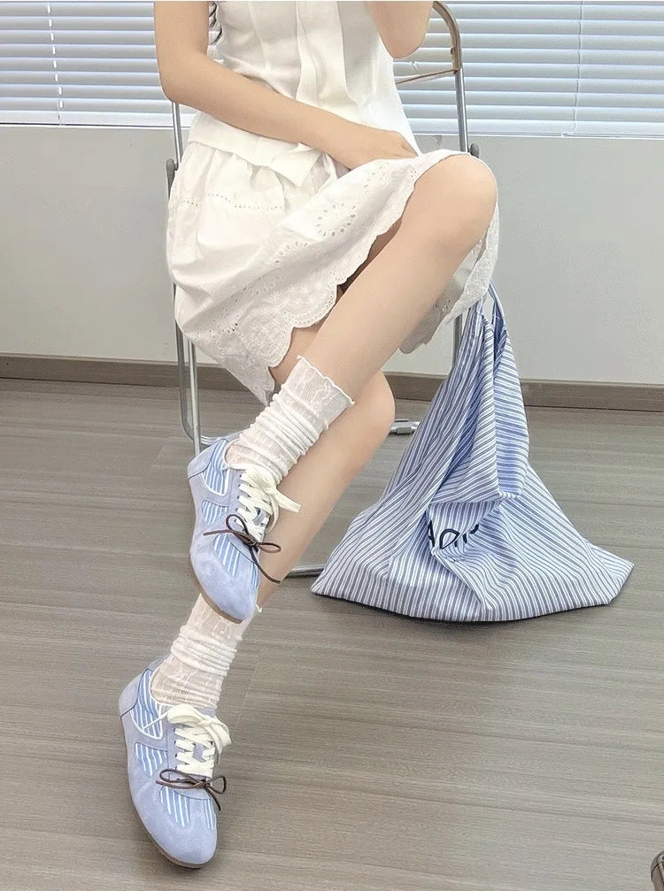 Retro Concise Round Toe Shoes Korean Hot Style Casual Comfortable Soft Sneakers Elegant Shoes
