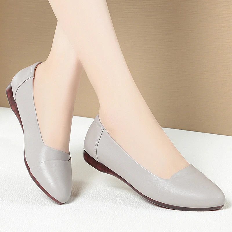Flat Shoes Large Size Mommy Shoes Casual Non-Tie Ballet Shoes