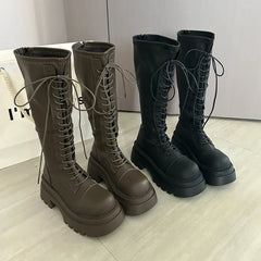 Flats Platform High Boots Shoes