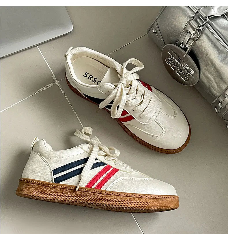 Retro Design Low Top Thick Soled Casual Sports Shoes