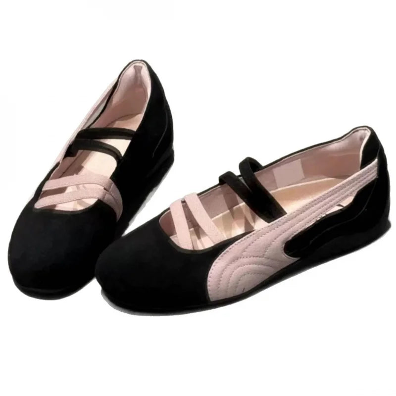 Retro multi-color sports shoes