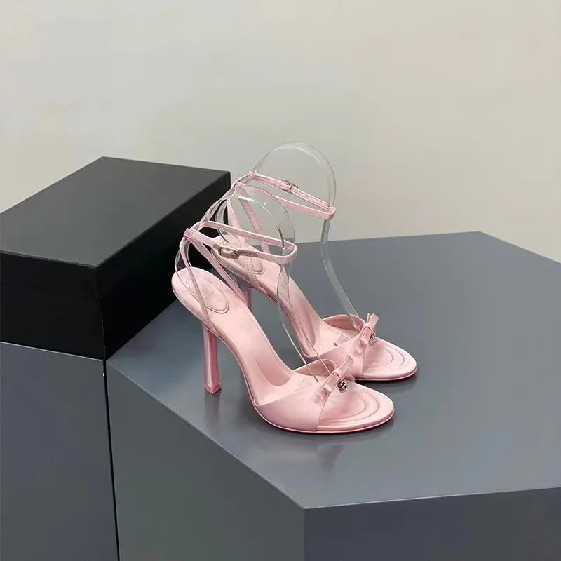 Thin High Heels Open Toe Zipper Dancing Shoes Ballroom Dance Shoes