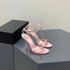 Thin High Heels Open Toe Zipper Dancing Shoes Ballroom Dance Shoes
