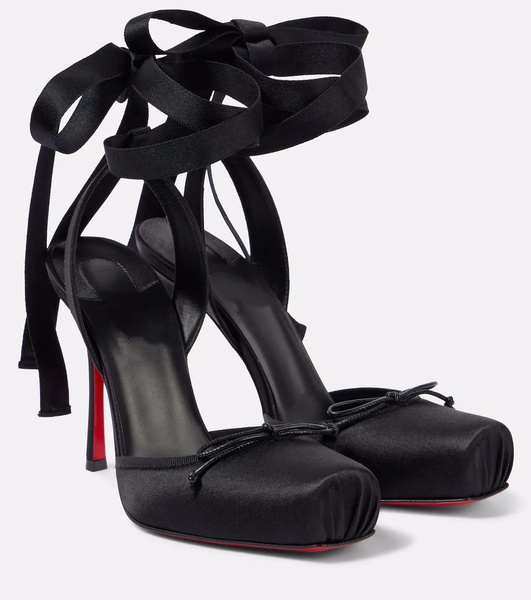 Pink Color Silk Satin Ankle Strap Lace-Up Ribbon Single Shoes Elegant Lady High Heels Dressing Party