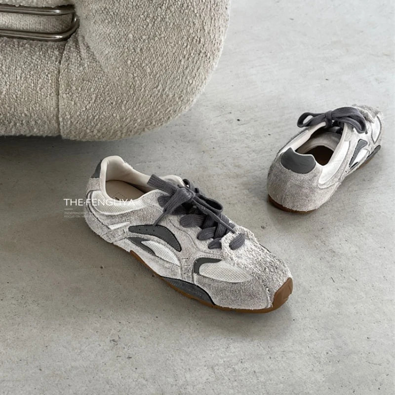 Sports Shoes Breathable Soft-Soled Forrest Gump Shoes Genuine Leather Dad Shoes German Training Shoes
