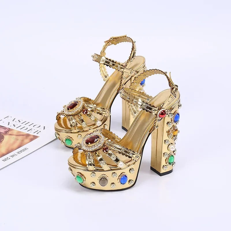 European and American Thick High Heels