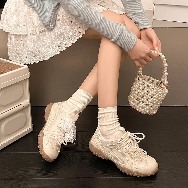 Sport Mesh Sneakers Breathable Shoes Casual Running Mujer Zapatos Lace Up Walking Sandals Mujer