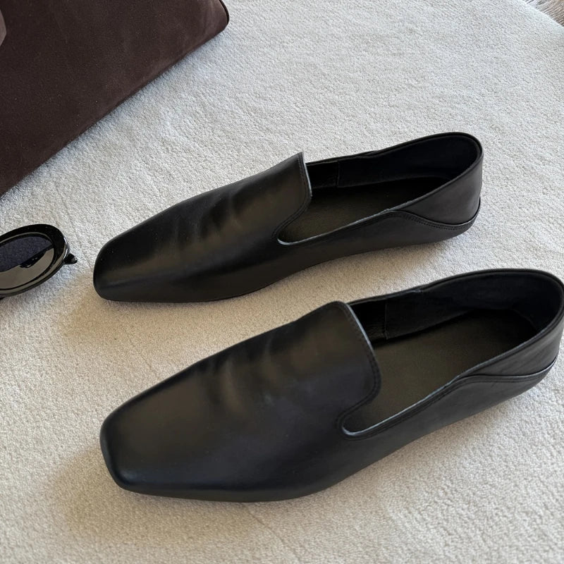 Loafers Comfortable Commuter Shoes Casual Flats Walking Schoenen Dames Sliders Square Head Flat Sho
