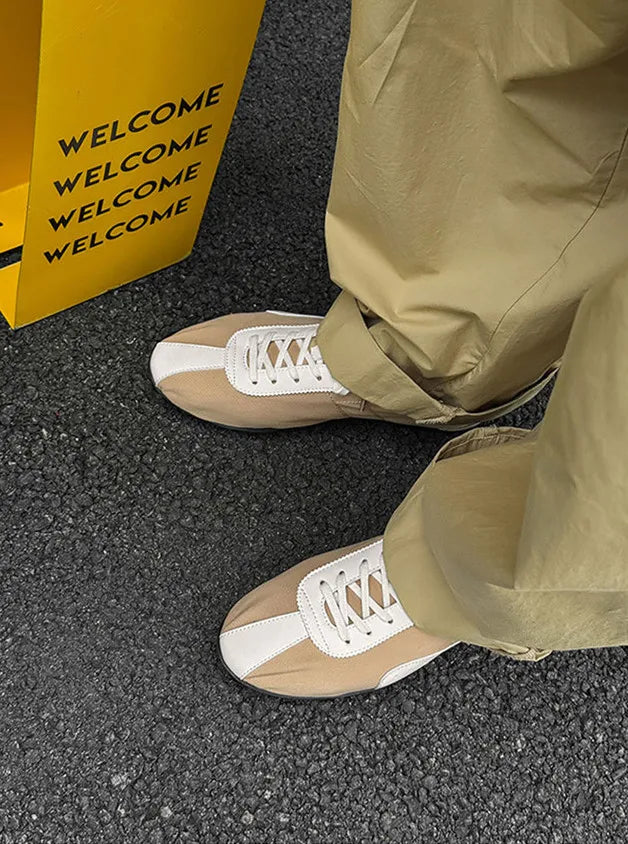 Men High Quality Lace-Up Comfortable Soft Sole Flatsshoes Outdoor Casual Breathable Sneakers Fitness Shoes Male Shoes