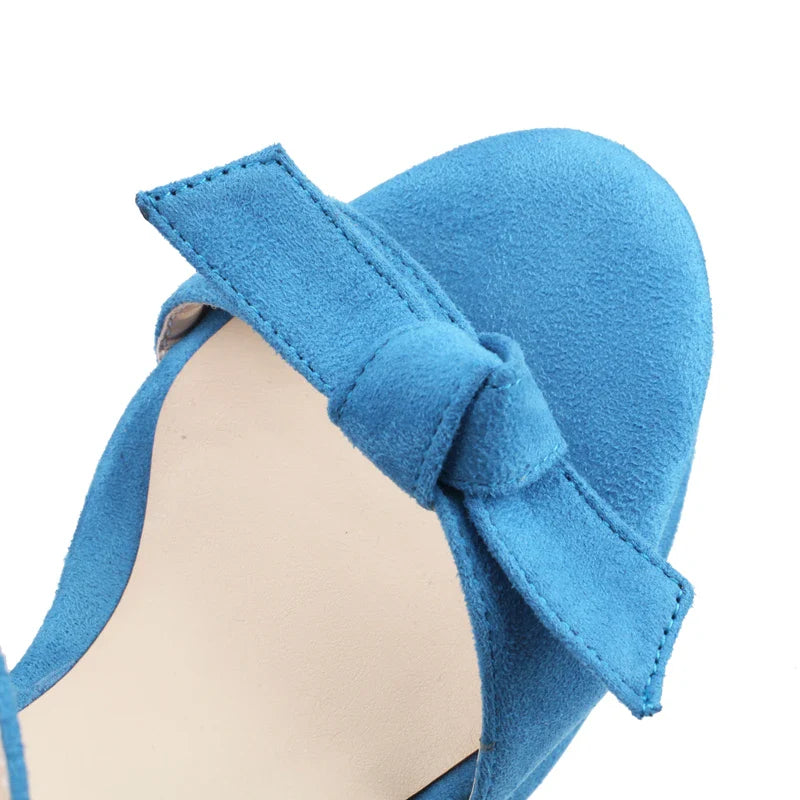High Heels Sandals Shoes Platform Flip Flops Nude Blue Heeled Dance Party Wedding Stripper Shoes Big Size