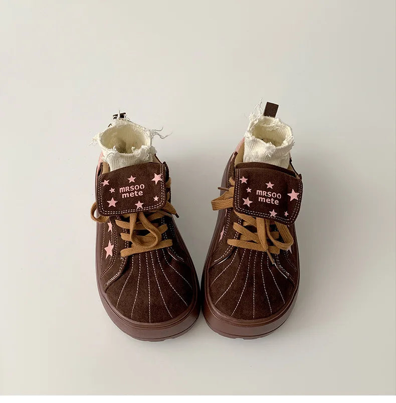 Vintage Low Top Thick Soled Increase Vulcanize Shoes