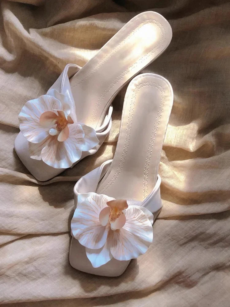 Flower Slippers Casual Comfort Outdoor Shoes Casual Dress Street Style Slides