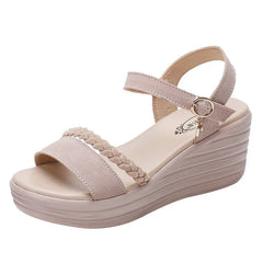 Small Size 31 32 33 41 42 43 44 Platform Wedge High Heel Shoes Open Toe Heels