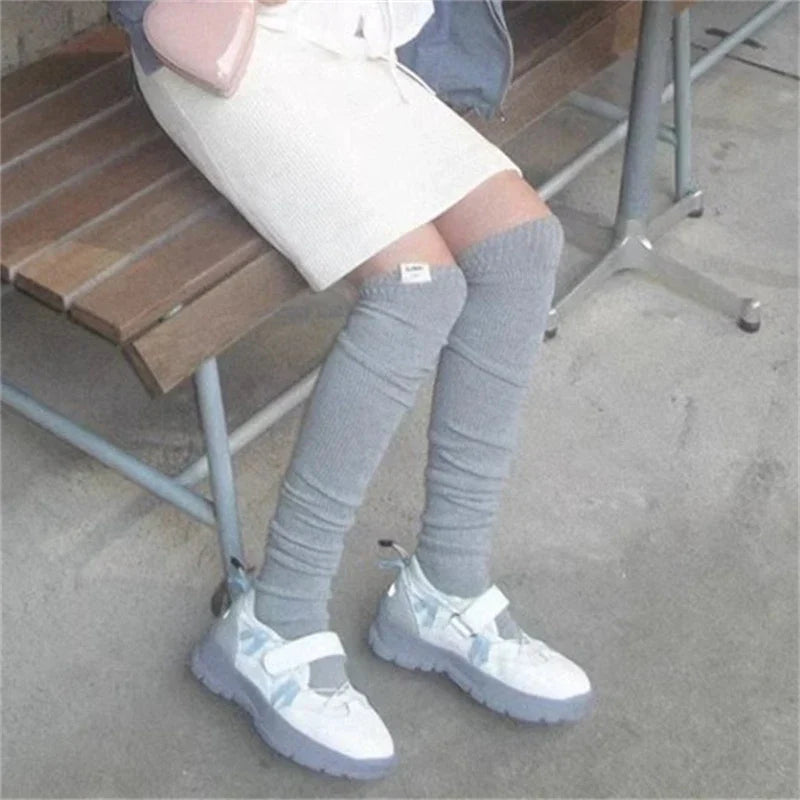 Retro HOOk&LOOP Thick Bottom Sneakers Round Toe Sport Shoes Elastic Band Design Non-Slip Tenis Femininos Shoes
