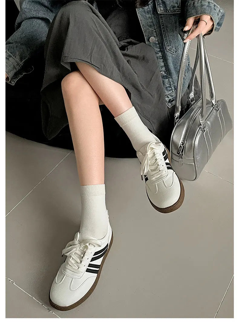 Retro Design Low Top Thick Soled Casual Sports Shoes
