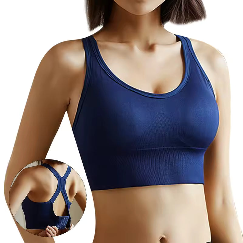 Push Up Crop Top Fitness Hollow Breathable Running Athletic Sportswear Corset Sports Bra