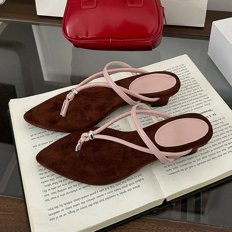 Flip flops Heeled Sandals Pumps Pointed Toe Low Heel Slides Slippers Shoes