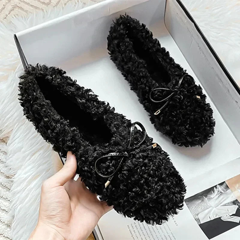 Plush Warm Flat Shoes