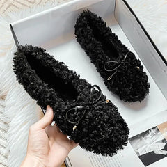 Plush Warm Flat Shoes