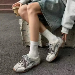 Sports Shoes Breathable Soft-Soled Forrest Gump Shoes Genuine Leather Dad Shoes German Training Shoes