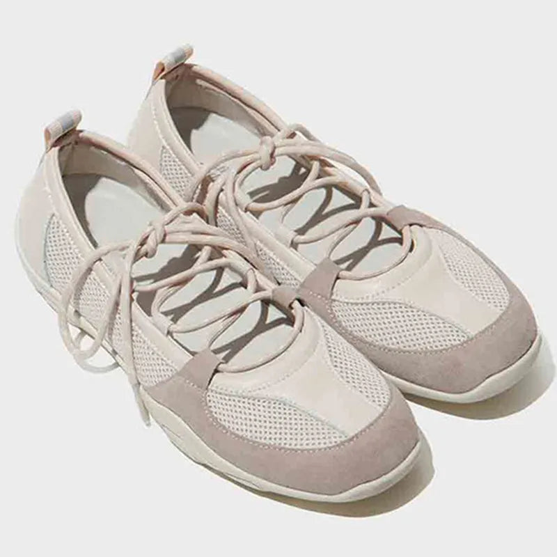 Shallow Lace-up Ballet Shoes