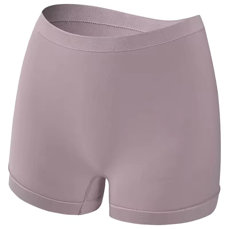 Seamless Boyshort Low Waist Underpants Breathable Sports Comfort Lingerie Panties
