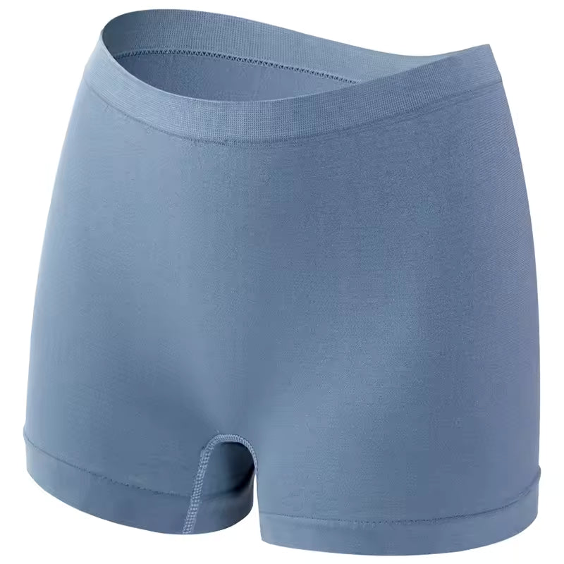 Seamless Boyshort Low Waist Underpants Breathable Sports Comfort Lingerie Panties