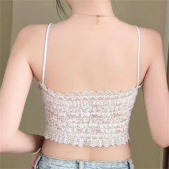 Appliques Seamless Strapless Lace Push Up Bralette Brassiere Bras
