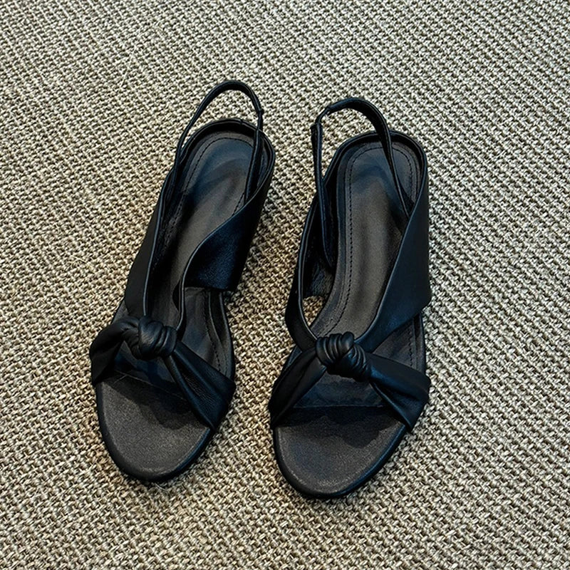 Pleated Flats Sandals Slippers Beach Walking Flip Flops Mujer Slides Sandalias