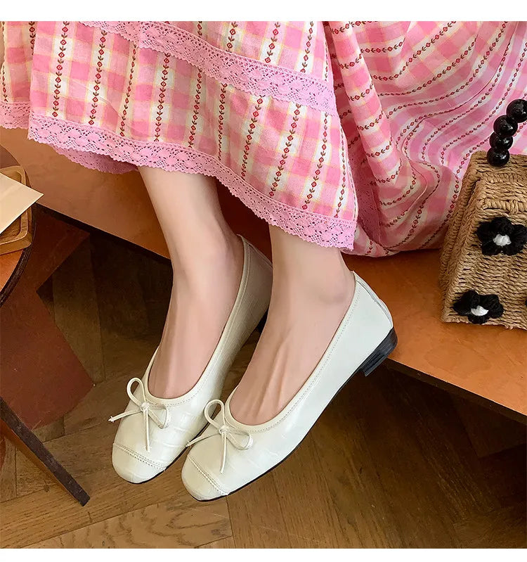 and ballet flat shoes bow and comfortable work shoes work shoes single shoes flats