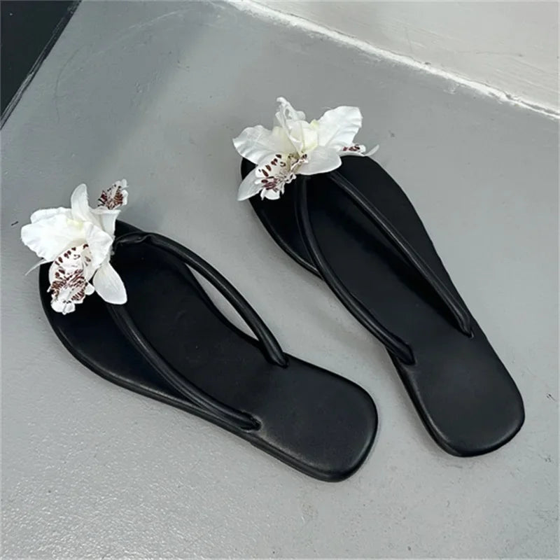 Design Camouflage Flower Low Flat Heels Slippers Clip Toe Casual Outdoors Beach Flip Flops Shoes