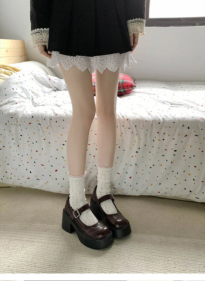 Shoes Woman Comfortable And Elegant All-Match Shallow Mouth Casual Sneakers Round Toe Clogs Platform Flats On Heels R