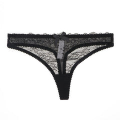 Floral Lace Low-Rise Thongs Panties