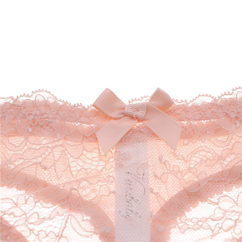 Floral Lace Low-Rise Thongs Panties