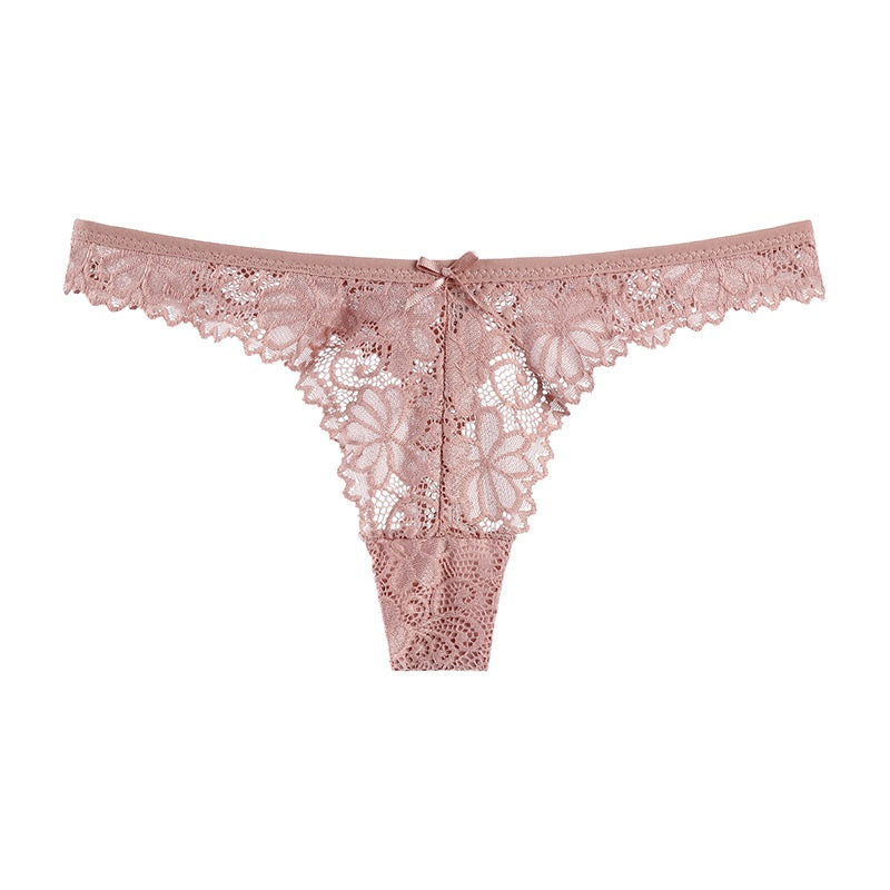 Hollow out Transparent Embroidery Panties